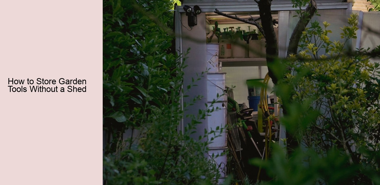 How to Store Garden Tools Without a Shed