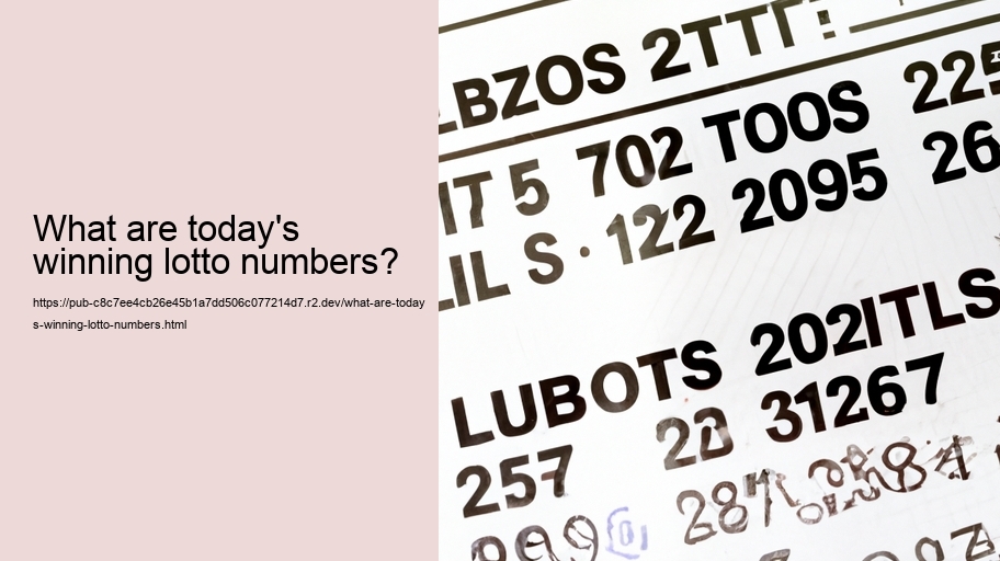 What are today's winning lotto numbers?